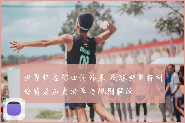 世界杯名称由何而来 足球世界杯叫啥背后历史沿革与规则解读